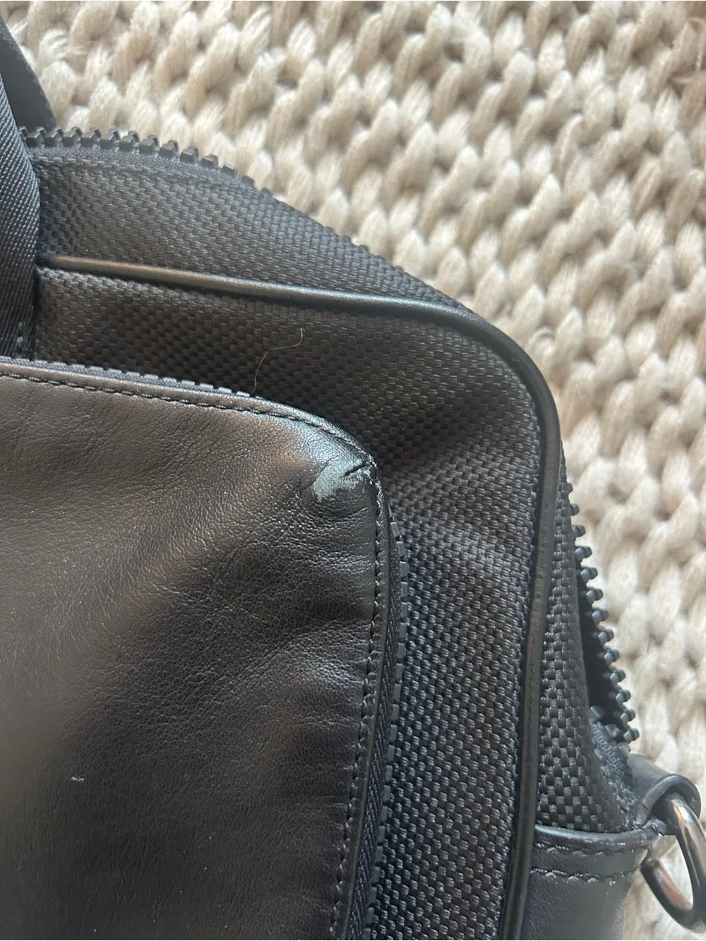 Coach Black Men's Dual-Pocket Laptop Briefcase